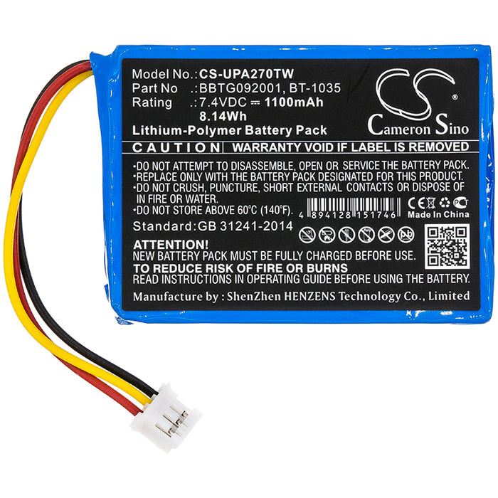 Uniden Atlantis 270 Two Way Radio Replacement Battery-3