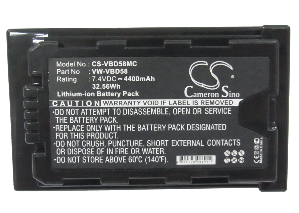 Panasonic AJ-PX270 AJ-PX298 AJ-PX298MC HC-MDH2 HC-MDH2GK HC-MDH2GK-K HC-MDH2M HDC-MDH2GK 4400mAh Camera Replacement Battery-5