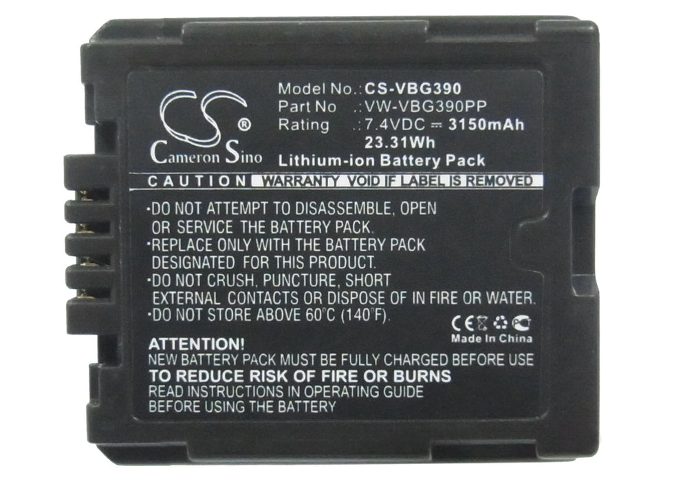 Panasonic AG-HMC150 AG-HMC40 AG-HMC70 HDC-DX1 HDC-DX3 HDC-HS100 HDC-HS100GK HDC-HS20 HDC-HS200 HDC-HS200K HDC-HS20K HDC-HS2 Camera Replacement Battery-5