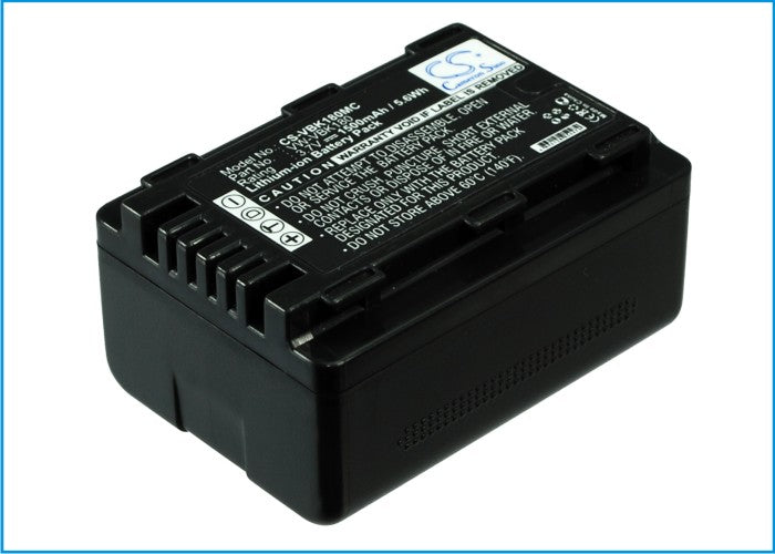 Panasonic HC-V10 HC-V100 HC-V100EG-K HC-V100EG-W HC-V100K HC-V100M HC-V100MK HC-V10EB-K HC-V10EB-R HC-V10EG-K HC-V10EG-R HC Camera Replacement Battery-2