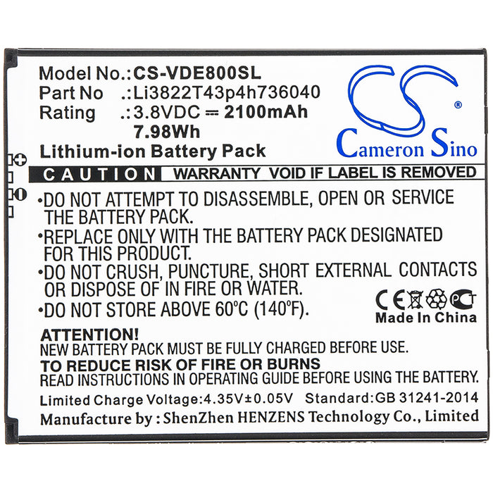 Vodafone Smart E8 VFD511 VFD513 Mobile Phone Replacement Battery-3