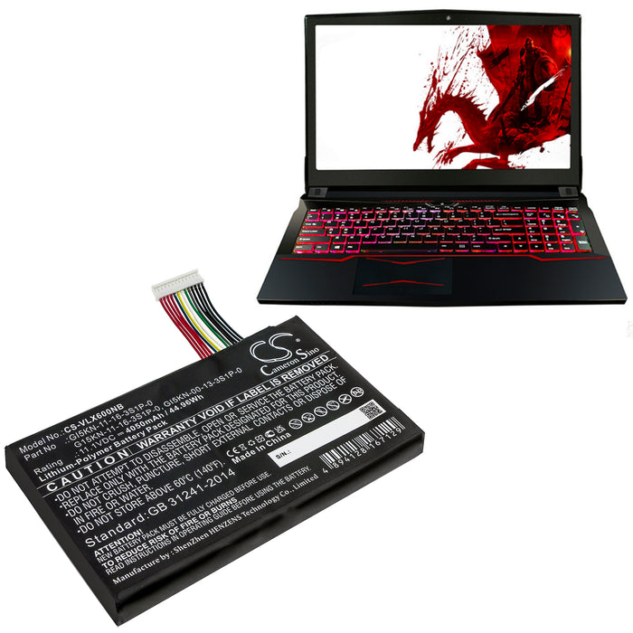Vulcan X5 X6 Laptop and Notebook Replacement Battery-5