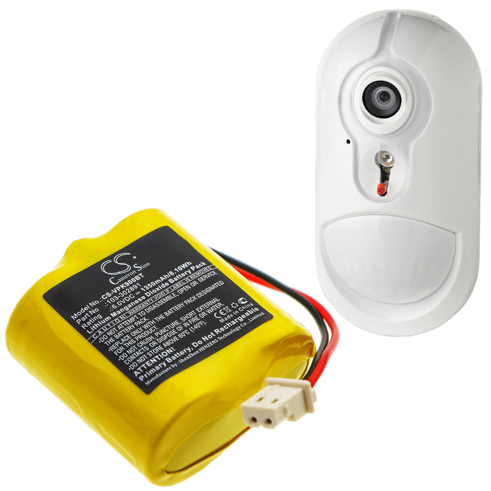 Visonic Next CAM Next CAM K9 PG2 wide angle Next CAM PG2 Next CAM PGS Alarm Replacement Battery-6