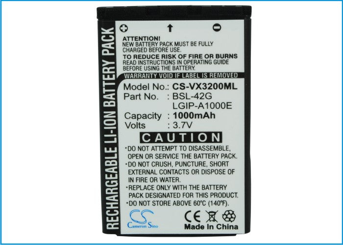LG AX245 AX-245 AX355 ax4270 ax4750 AX-4750 AX490 AX5000 CE500 LG 325 LG125 LG350 LG535 LX125 LX325 LX350 LX490 LX535 Mobile Phone Replacement Battery-5