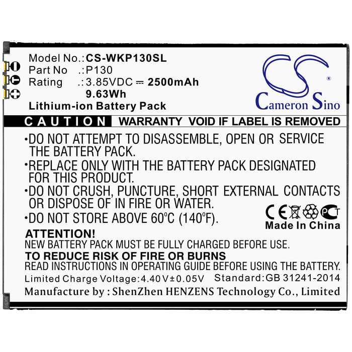 Wiko P130 View Go Mobile Phone Replacement Battery-3