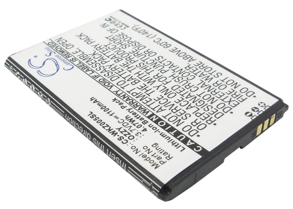 Wiko Ozzy Ozzy Double Sim 1100mAh Mobile Phone Replacement Battery-2