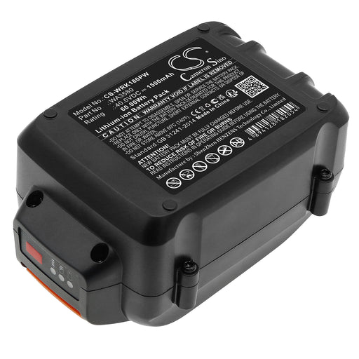 Worx WA3747 WA3877 WG180 WG280 WG380 WG580 WG640 1500mAh Power Tool Replacement Battery