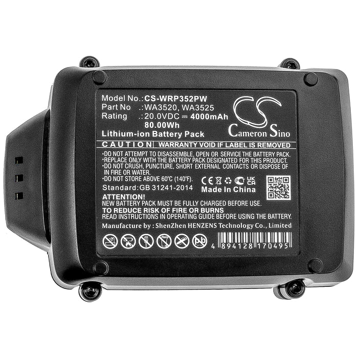 Worx 20V PowerShare WG151 WG151.5 WG155 WG155.5 WG Replacement Battery-5