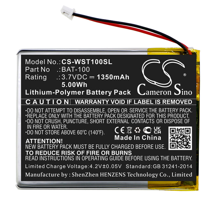 Williams Sound Digi-Wave DLT 100 Digi-Wave DLT Transceivers DLT 100 2.0 and DLT 300 Transc DLT 100 2.0 Transceivers DLT  Amplifier Replacement Battery