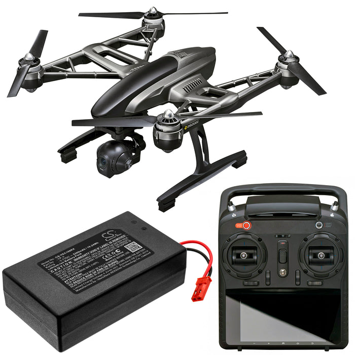 Yuneec Q500 ST10 ST10 Chroma Ground Station ST10+ Chroma Ground Station YP-3 Blade 5200mAh Remote Control Replacement Battery-6