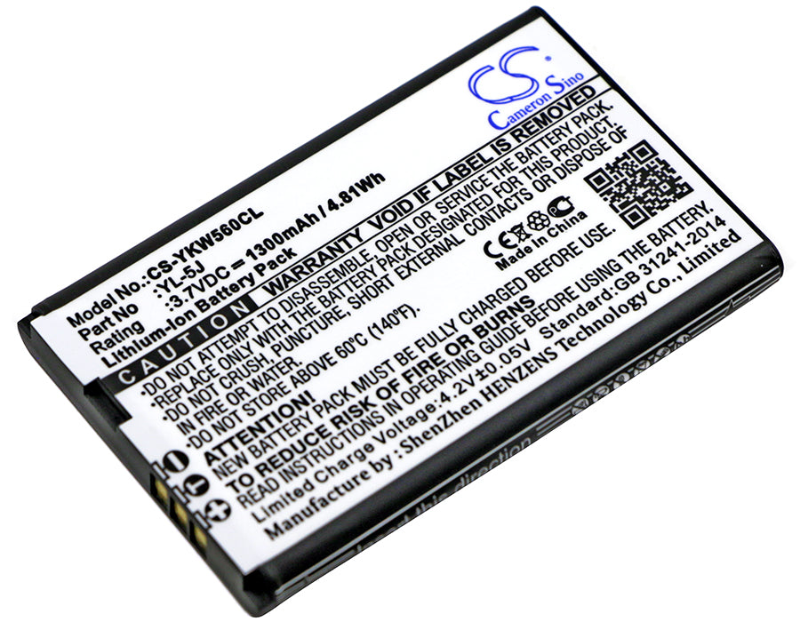 Yealink One Talk IP DECT W56H W56h p W56P W60P Replacement Battery-main