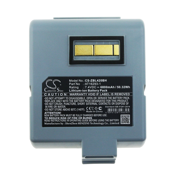 Zebra QL420 QL420 Plus QL420+ 6800mAh Printer Replacement Battery-5