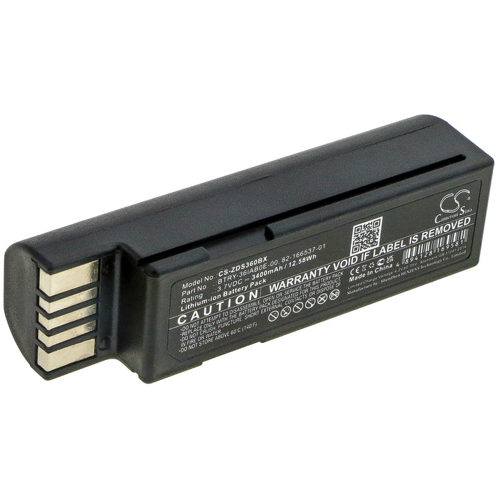 Zebra DS3600 DS3678 EVM LI3600 LI3678 LS36 3400mAh Replacement Battery-main