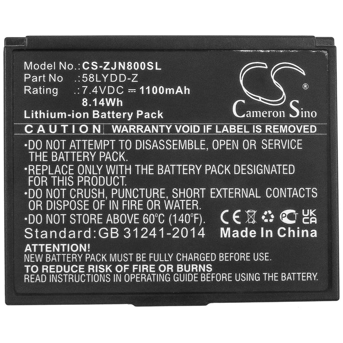 Zjiang ZJ-5802 ZJ-8001 Printer Replacement Battery-5