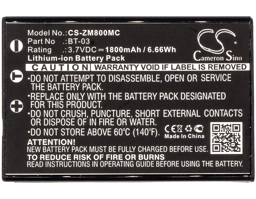 Zoom Q8 Recorder Camera Replacement Battery-3