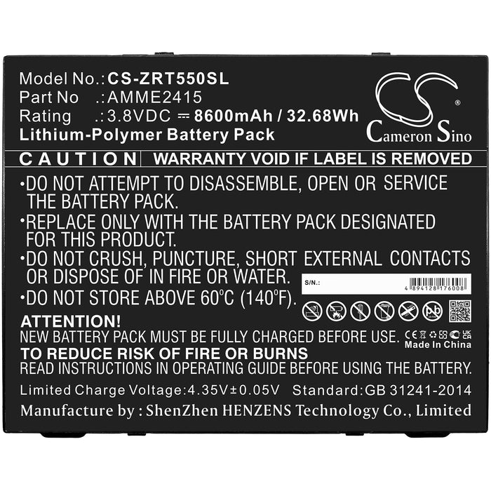 Zebra QLN420 ZQ630 Tablet Replacement Battery-5