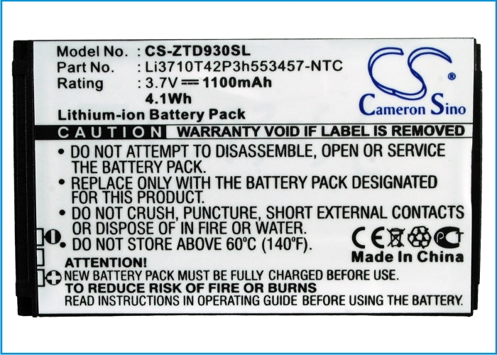 Cricket Chorus D930 Mobile Phone Replacement Battery-5