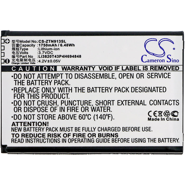 ZTE Maven 3 N9136 Overture 3 Prestige 2 Prestige 2 TD-LTE Z835 Mobile Phone Replacement Battery-3
