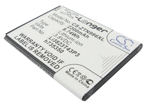 AT&T Maven 2 Z831 Black Mobile Phone 2300mAh Replacement Battery-main