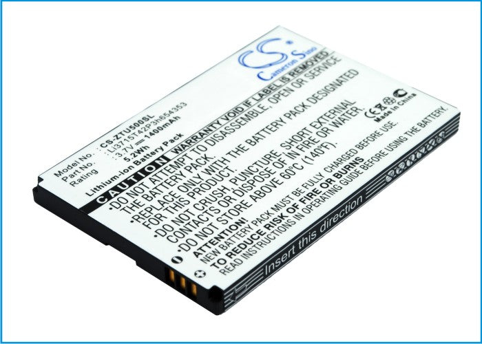 ZTE E760 Raise TMN Silverbelt U500 U980 X60 X61 X7 Replacement Battery-main