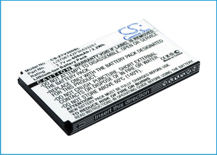 ZTE V190 V260 V270 V280 V290 V300 V617 V716 V717 Replacement Battery-main