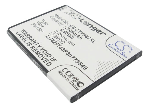 ZTE Grand X Quad Grand X Quad V987 Imperia 2500mAh Replacement Battery-main