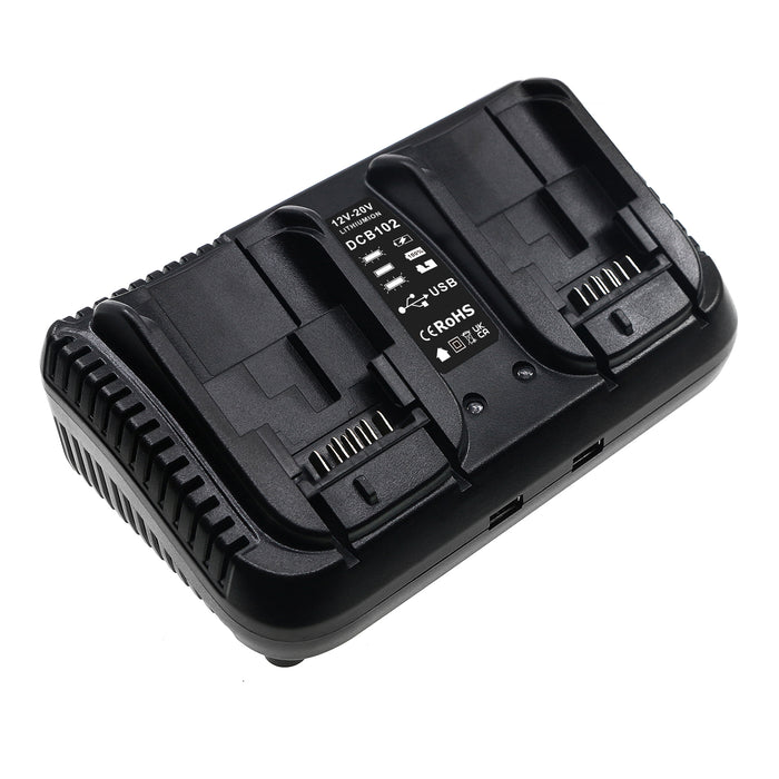 DeWalt Dual Port 120V MAX 12V MAX Li-ion 20V MAX 60V MAX CL3.C18S DCB184 DCB184-XJ DCB184-XR DCD700 DCD710 DCD7 Replacement Power Tool Battery Charger
