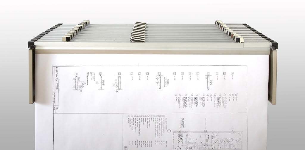 MSC Industrial 89857783 Vertical Drop Lift Wall Rack for Blueprints