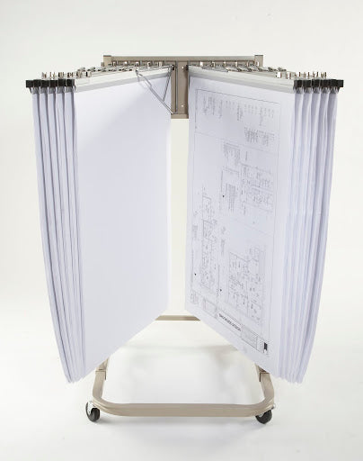 613 Mobile Blueprint Stand with Brackets