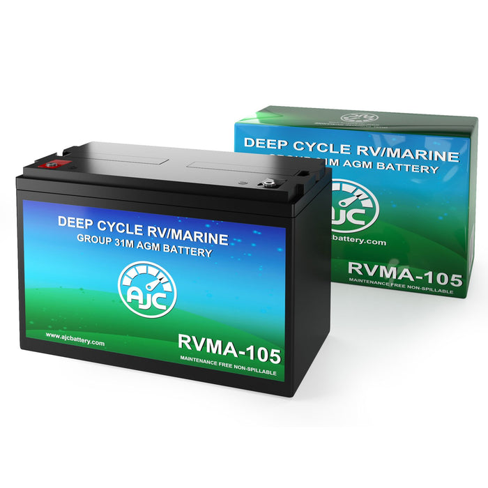 AJC 12V 105Ah Deep Cycle Marine and Boat Battery