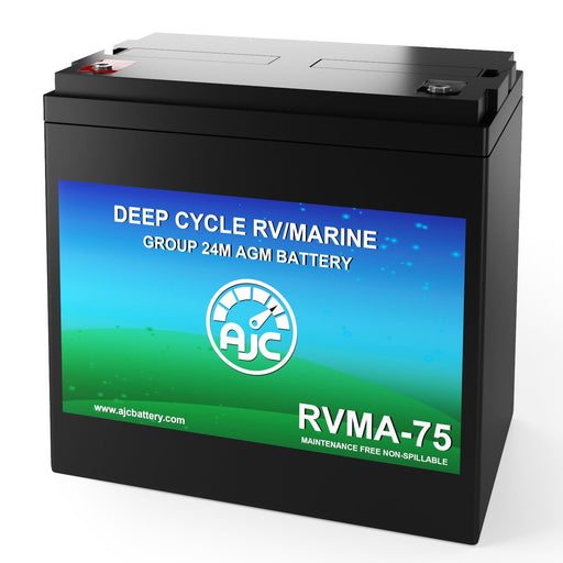AJC Group 24M Deep Cycle RV Marine and Boat Battery