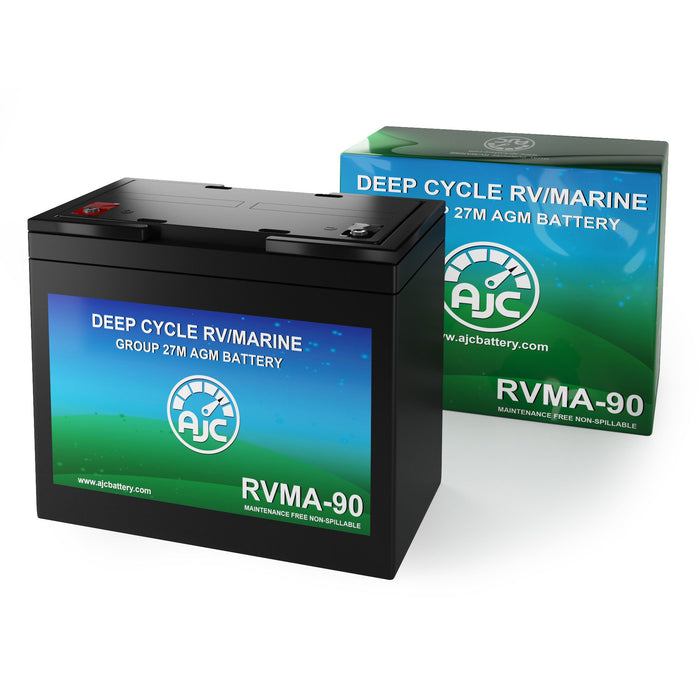 AJC 12V 90Ah Deep Cycle Marine and Boat Battery