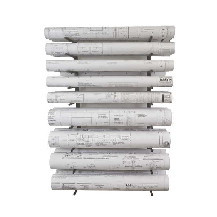 Vis-i-Rack High Capacity Rolled Blueprint Storage Rack with 6 Bins