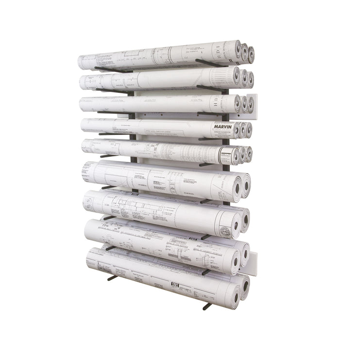 Vis-i-Rack High Capacity Rolled Blueprint Storage Rack with 6 Bins