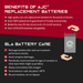 Lightalarms 2PG2 6V 12Ah Emergency Light Replacement Battery-5