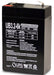 Hubbell 120922 6V 3.2Ah Emergency Light Battery