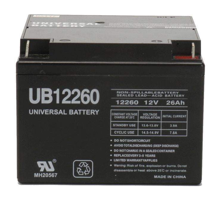 UPG 12V 26Ah Sealed Lead Acid - AGM - Battery - 6.5L x 6.86W x 4.94H
